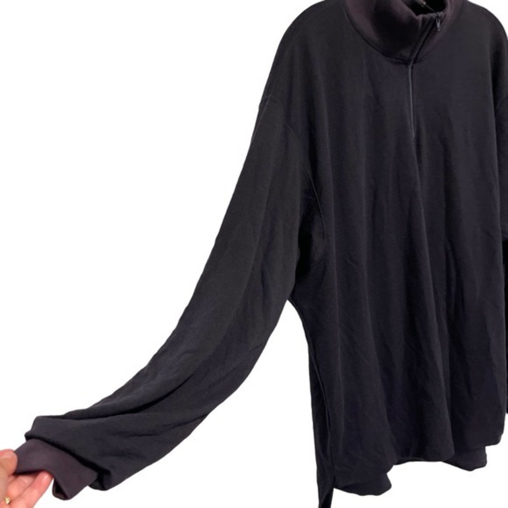 Zero Restriction Navy Double Layer Quarter Zip Pu… - image 3